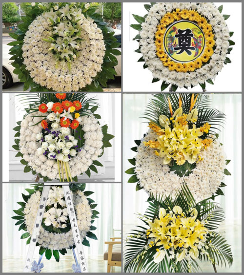山西阳泉郊区荫营镇上千亩坪村花圈速递